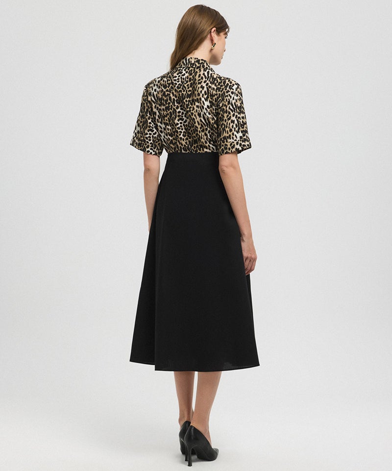 Ipekyol Animal Print Color-Block Dress - Image 4